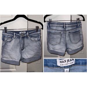 Wax Jean Light Blue Denim Shorts